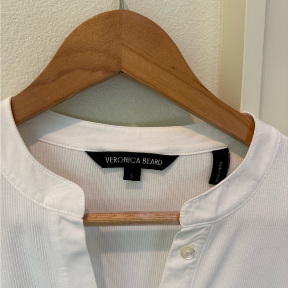 Veronica Beard Ivory Button-Front Blouse - Picture 5 of 5